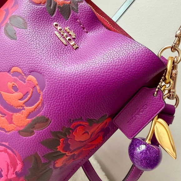 Coach Mollie Bucket 22 With floral print and charm - Picture 7 of 13